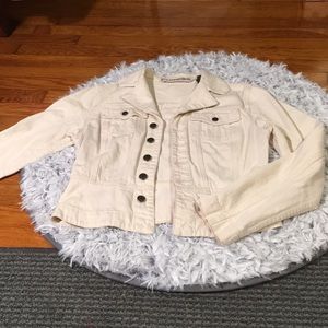 EXPRESS cream denim jacket